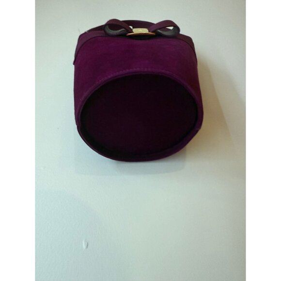 Ferragamo Dark Pink/Mauve Bucket Bag W/ Bow - Picture 4 of 4